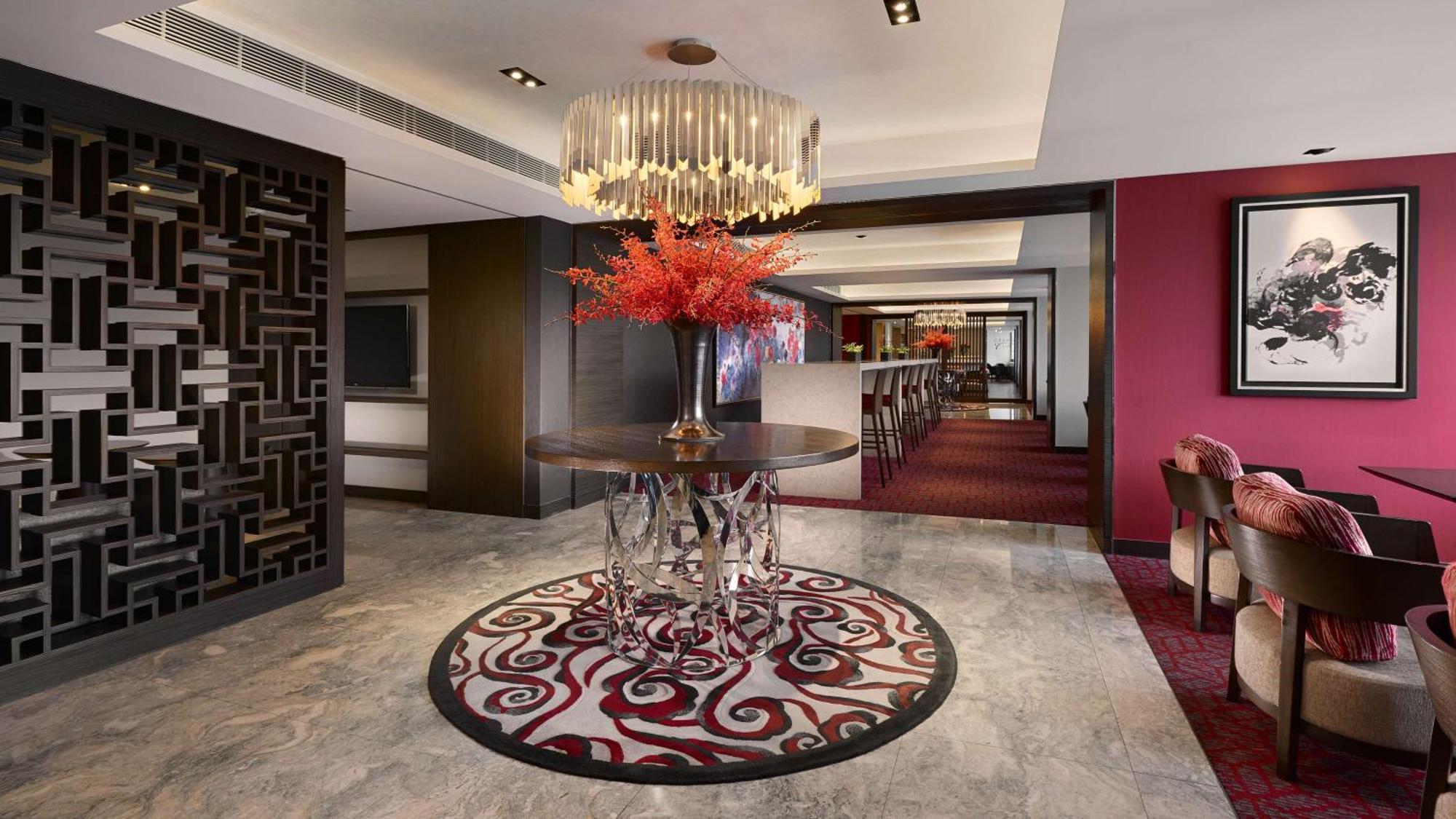 Grand Hyatt Taipei Otel Dış mekan fotoğraf The interior of the club lounge